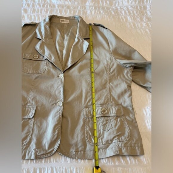 CACHE CREEK Safari Style Jacket Neutral Fully Lined 100% Cotton Military Utility - Picture 15 of 15